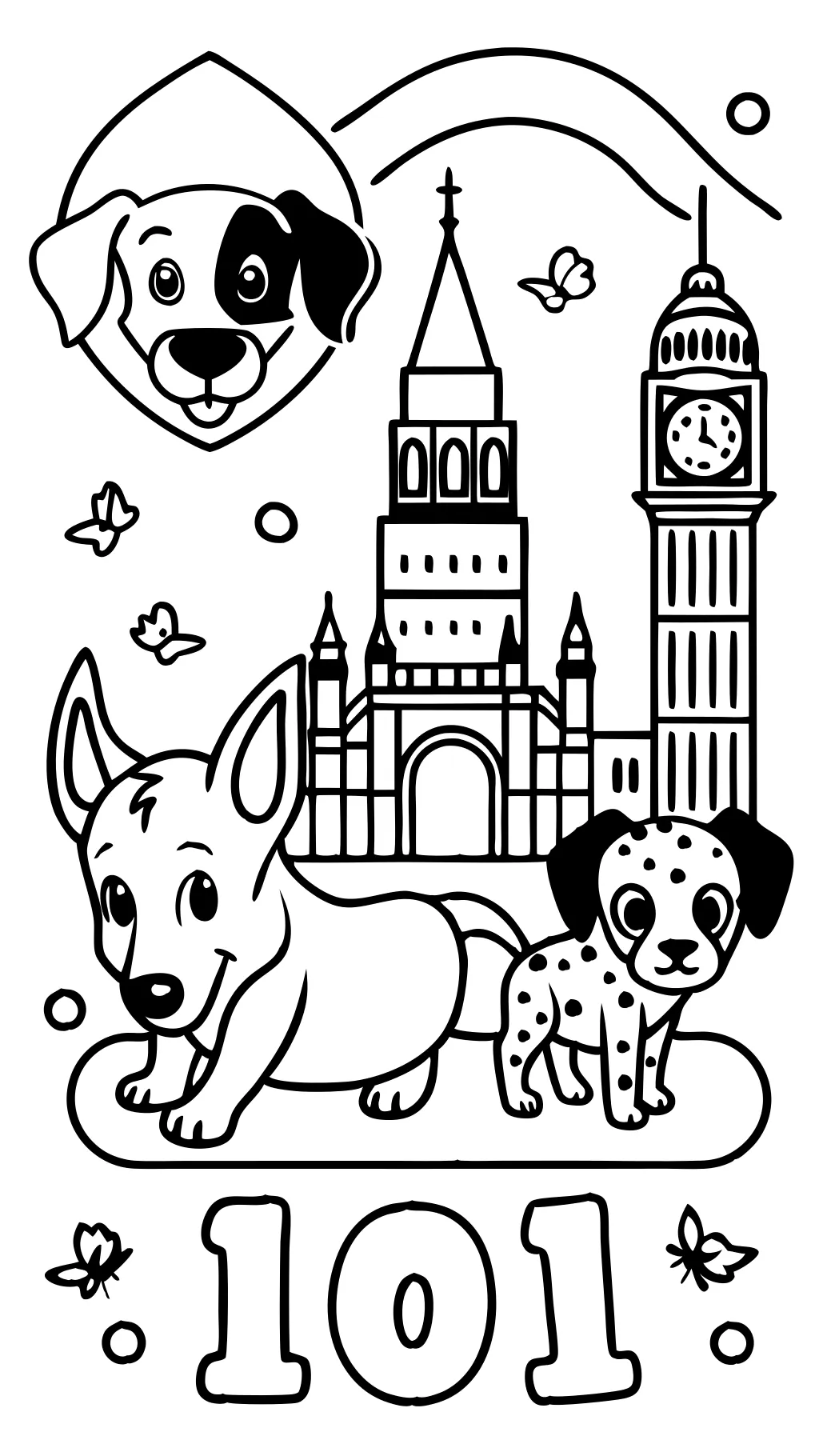 coloring pages 101 dalmatians